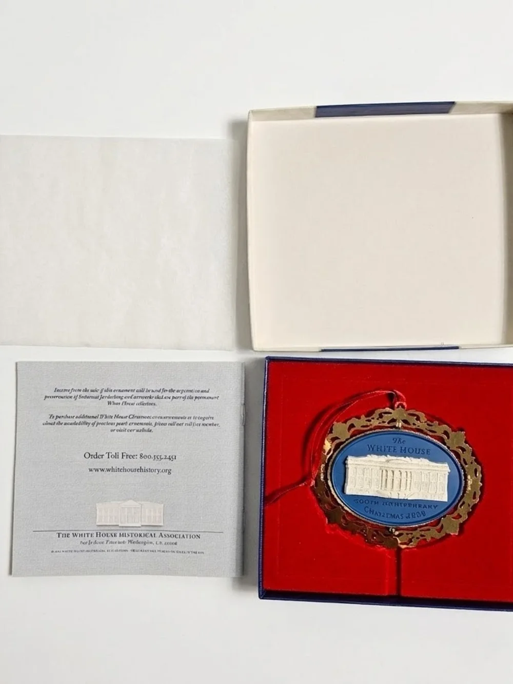 White House Historical Association 2000 200th Anniversary Christmas Ornament